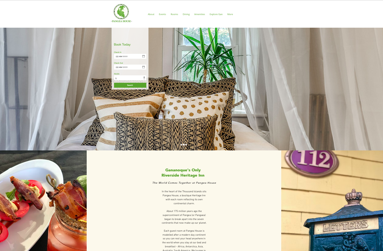 Guest room with African designs